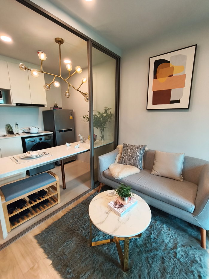 รูป ขายคอนโด @Esque Sukhumvit 101/1 ใกล้ BTS ปุณณวิถี 32.96 ตร.ม. ชั้น 7 ทิศเหนือ ห้องใหม่ เฟอร์นิเจอร์ครบ ฟรีโอน  - รูปที่ 2/24