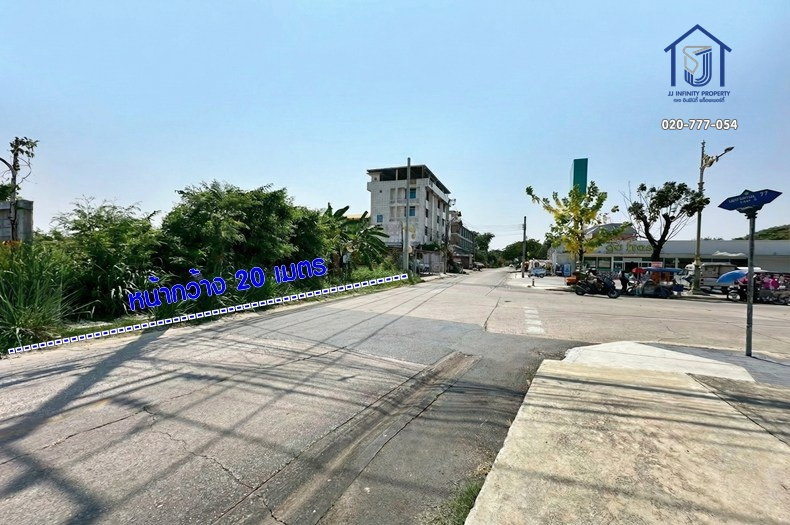 รูป ขายที่ดินถมแล้ว 184 ตารางวา ซอยเพชรเกษม 77 หน้ากว้าง 20 เมตร ใกล้รถไฟฟ้า หลังสอง - รูปที่ 1/5