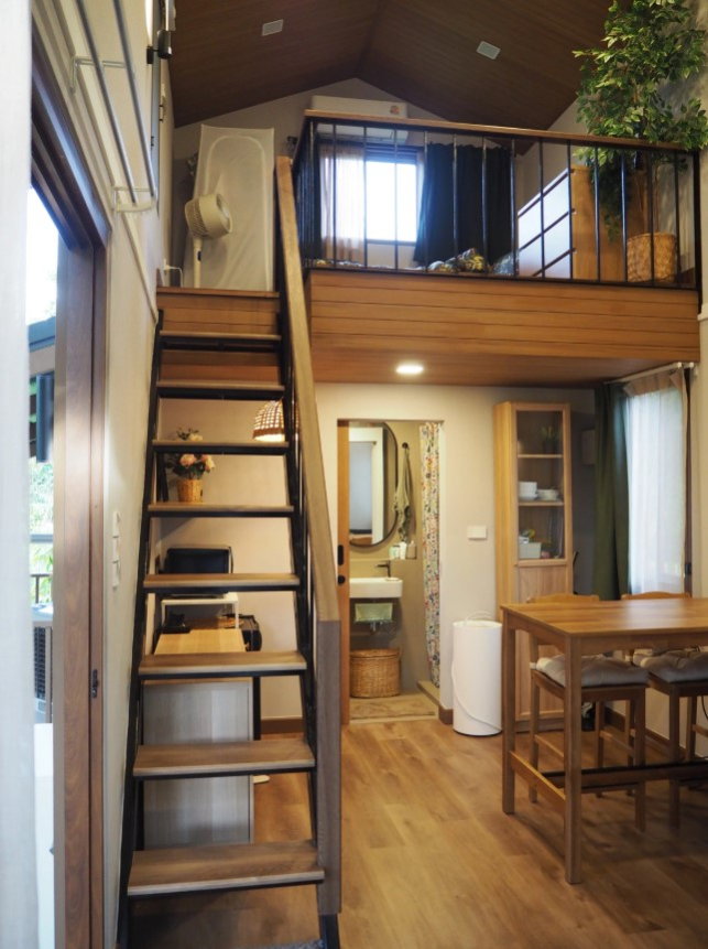 รูป ขายบ้านสำเร็จรูป บ้านโมดูลาร์ สไตล์ loft 1 ห้องนอน 1ห้องน้ำ ระเบียง และมีบ้านสำหรับสัตว์เลี้ยง รับสร้างทั่วประเทศ - รูปที่ 8/15