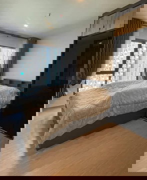 P-125542 วิวเมือง! Life Asoke Hype สตูดิโอ 18,000 บาท ใกล้ MRT พระราม 9  | Line Id: @easycondoplus | 099-229-6397