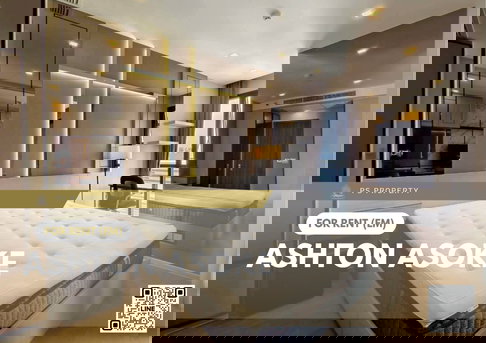 For Rent ✨ Ashton Asoke ✨ Beautifully decorated unit with complete furniture and appliances, near BTS Asoke.