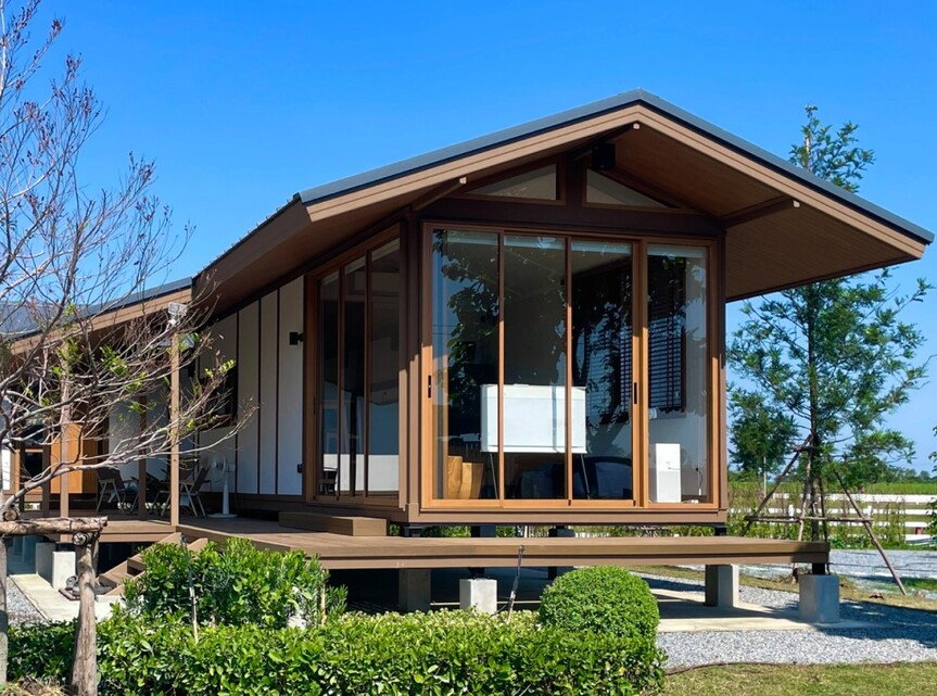 รูป ขายบ้านสำเร็จรูป บ้านโมดูลาร์ 1 ห้องนอน 2ห้องน้ำ ระเบียง รับสร้างทั่วประเทศ - รูปที่ 4/17