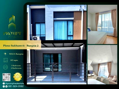 Houses for rent Samut Prakarn : OP02087 - Pleno Sukhumvit - Bangna 2 : MegaBangna
