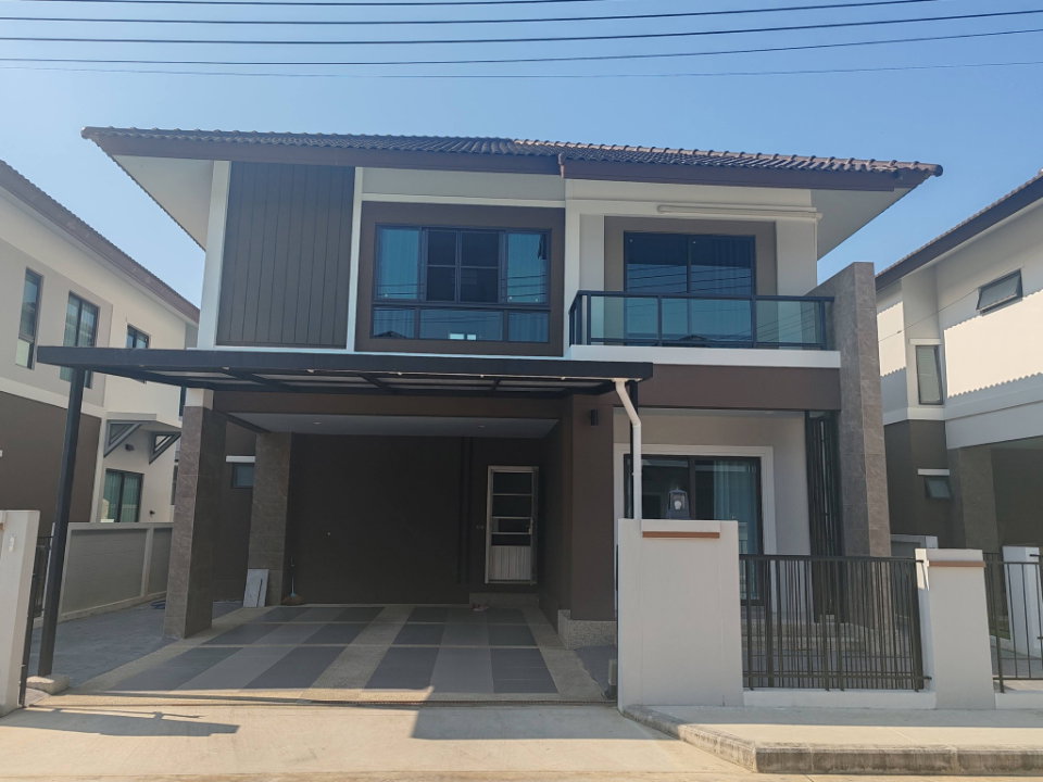 รูป ให้เช่าบ้านเดี่ยว 2 ชั้นในโครงการ บ้านกาญจน์กนก 12 เฟส 3 บ้านในโครงการคุณภาพ ใกล้โรงเรียนนานาชาติUNITY เชียงใหม่-RW007832 - รูปที่ 2/13