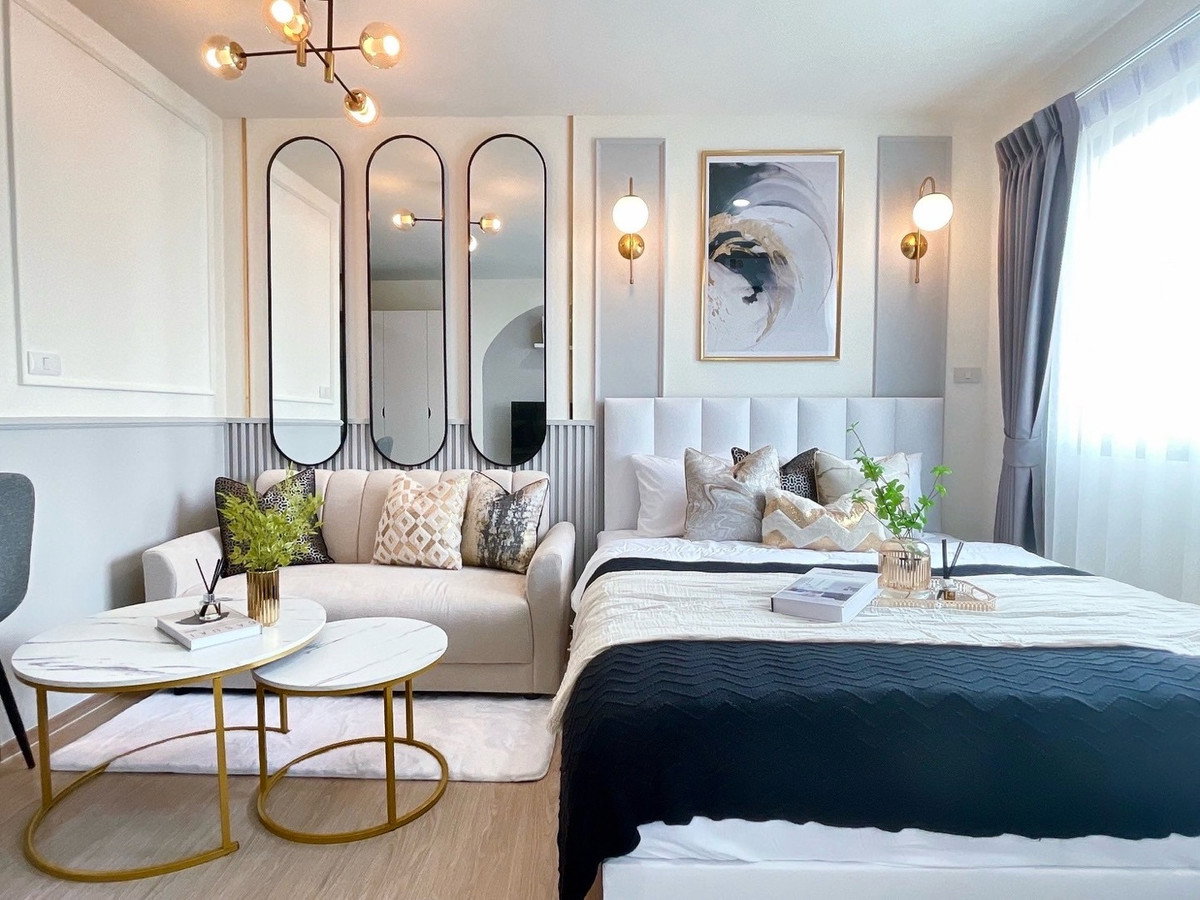 รูป R104 💖 ขายคอนโดราคาดี  คอนโดใหม่ ติดรถไฟฟ้า 0 เมตร   พร้อมเครื่องใช้ไฟฟ้าครบ 💖 เพียง 1.65 ลบ. - รูปที่ 8/12