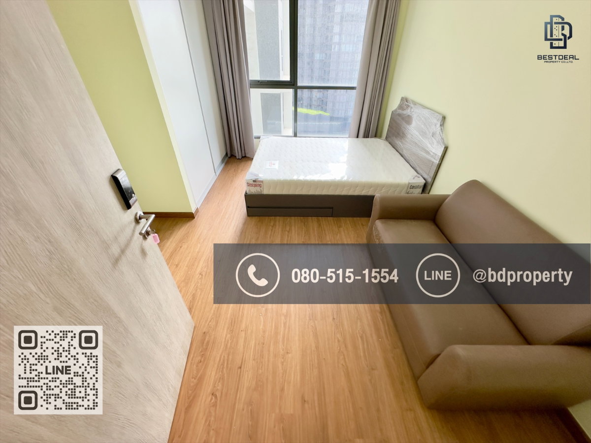 รูป Bestdeal ขายด่วน  Studio 22 sqm.ห้องใหม่ สวย พร้อมเฟอร์นิเจอร์ ขายเพียง 3.25 ล้านเท่านั้น  อยู่เองหรือ ดูลงทุนไม่ควรพลาด ใกล้MRT และ เซ็นทรัลพระราม 9  - รูปที่ 3/11
