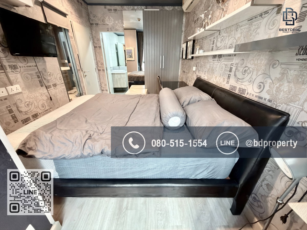 รูป Bestdeal ขายด่วน ห้องสวย เฟอร์ครบ 1Bedroom ขายเพียง 3.75 ล้านเท่านั้น**ต่ำกว่าตลาดและดีที่สุดในโซนพระราม 9 ใกล้MRT และ เซ็นทรัลพระราม 9 เพียง 80 ม. - รูปที่ 5/12