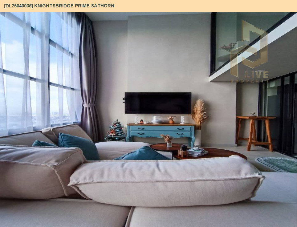 รูป DL26040035 ให้เช่าคอนโด ไนท์บริดจ์ ไพร์ม สาทร (Knightsbridge Prime Sathorn) ใกล้ BTS ช่องนนทรี พร้อมเข้าอยู่ โทรด่วน 0653619502 LineID @897iyzll - รูปที่ 6/8