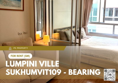 Condos for rent : For Rent 🔥 Lumpini Ville Sukhumvit 109 - Bearing 🔥 Fully furnished with appliances. Near BTS Bearing.