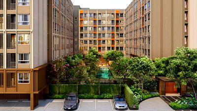 Condos for sale Makro Charan Sanit Wong : Condo for Sale at Dcondo Panaa | 7th Floor | Garden & Pool View | Near MRT Bang Khun Non