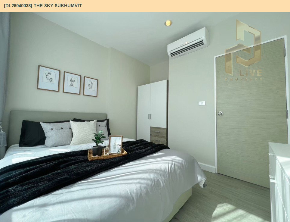 รูป DL26040038 ให้เช่าคอนโด เดอะ สกาย สุขุมวิท (The Sky Sukhumvit) ใกล้ BTS อุดมสุข พร้อมเข้าอยู่ โทรด่วน 0653619502 LineID @897iyzll - รูปที่ 4/11