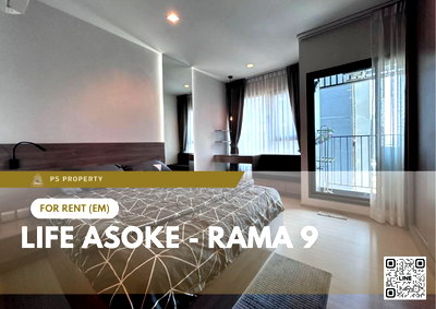 คอนโดให้เช่า : ให้เช่า 🔥 Life Asoke - Rama 9 🔥  เฟอร์นิเจอร์ และ เครื่องใช้ไฟฟ้าครบ ใกล้ Central พระราม 9