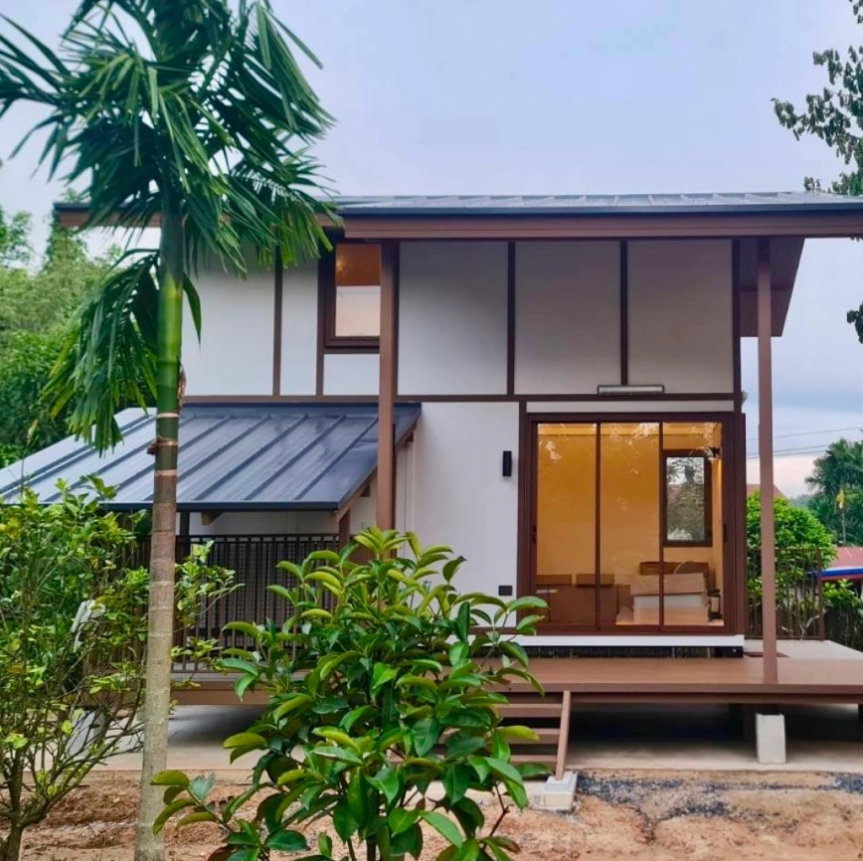 รูป ขายบ้านสำเร็จรูป บ้านโมดูลาร์ สไตล์ loft 1 ห้องนอน 1ห้องน้ำ ระเบียง และมีบ้านสำหรับสัตว์เลี้ยง รับสร้างทั่วประเทศ - รูปที่ 2/15