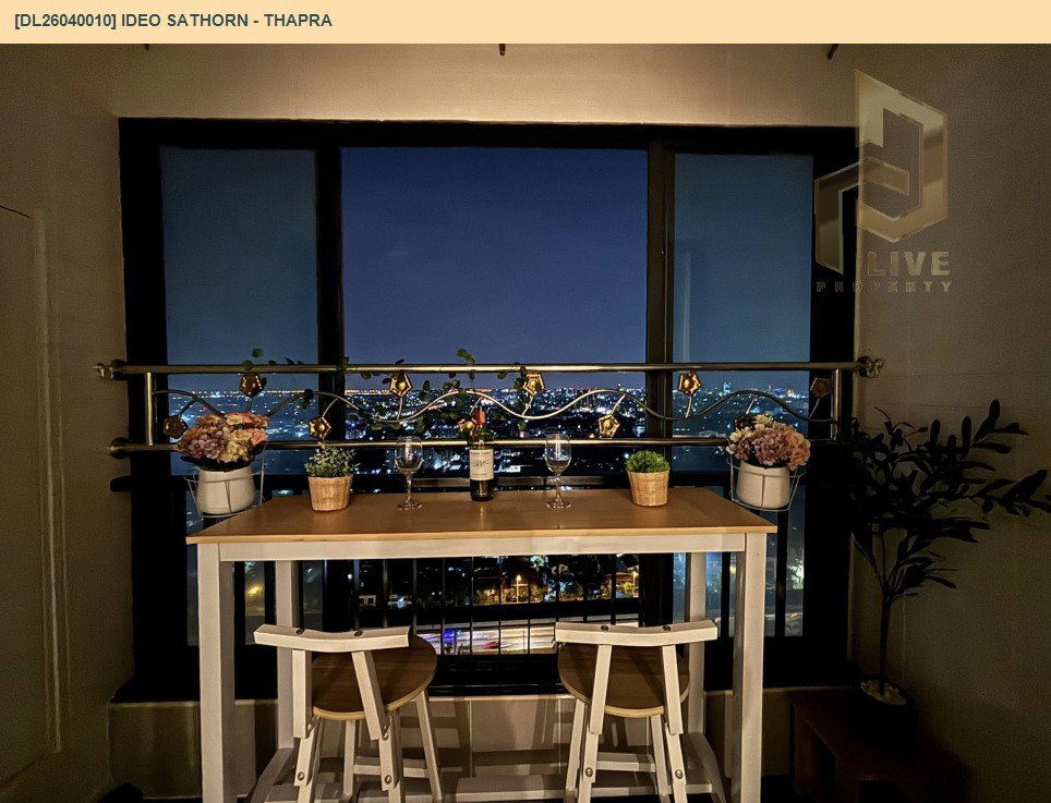 รูป DL26040010 ให้เช่าคอนโด ไอดีโอ สาทร - ท่าพระ (IDEO Sathorn - Thapra) ใกล้ BTS โพธิ์นิมิตร พร้อมเข้าอยู่ โทรด่วน 0614453194 LineID @162cjixi - รูปที่ 12/12