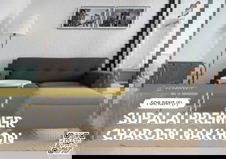 รูปภาพ For rent 📍 Supalai Premier Charoen Nakhon 📍 Fully furnished with appliances. Near BTS Gold Line.