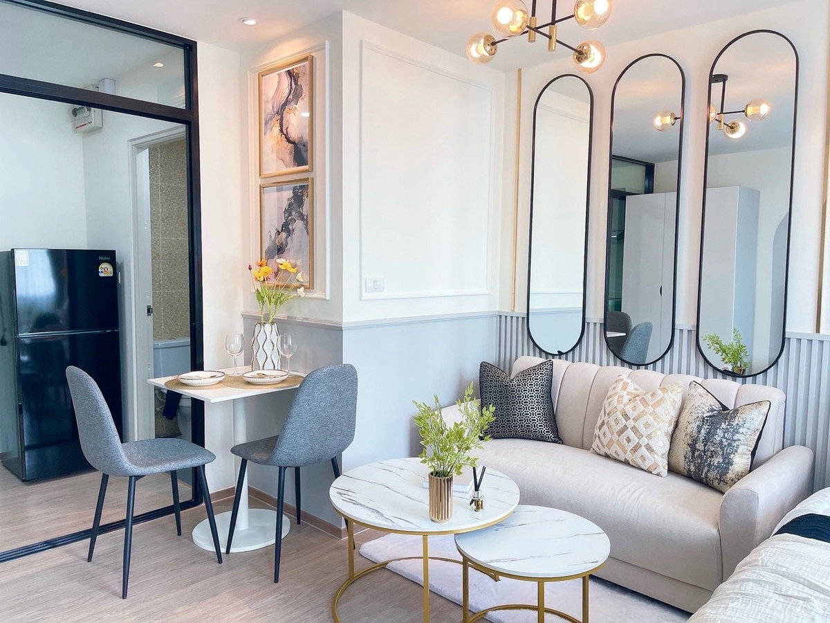 รูป R104 💖 ขายคอนโดราคาดี  คอนโดใหม่ ติดรถไฟฟ้า 0 เมตร   พร้อมเครื่องใช้ไฟฟ้าครบ 💖 เพียง 1.65 ลบ. - รูปที่ 2/12