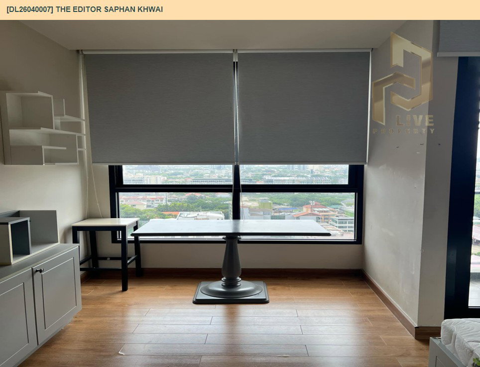 รูป DL26040007 ให้เช่าคอนโด ดิ เอดิเตอร์ สะพานควาย (The Editor Saphan Khwai) ใกล้ BTS สะพานควาย พร้อมเข้าอยู่ โทรด่วน 0800343450 LineID @655ebbvc - รูปที่ 4/11