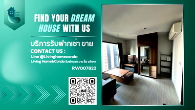 Condos for rent : For rent Life Asoke Rama 9, high floor, fully furnished, ready to move in. Near MRT Phra Ram 9 and Airport Link Makkasan.-RW007822