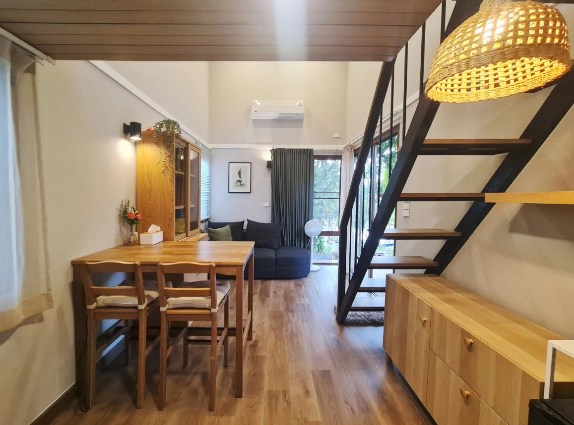 รูป ขายบ้านสำเร็จรูป บ้านโมดูลาร์ สไตล์ loft 1 ห้องนอน 1ห้องน้ำ ระเบียง และมีบ้านสำหรับสัตว์เลี้ยง รับสร้างทั่วประเทศ - รูปที่ 12/15