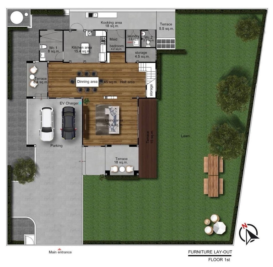 รูป 🏠 ให้เช่าบ้าน : Ladawan Srinakarin (ลดาวัลย์ ศรีนครินทร์)   รหัสทรัพย์ | 📌LNP-H938 - รูปที่ 6/15
