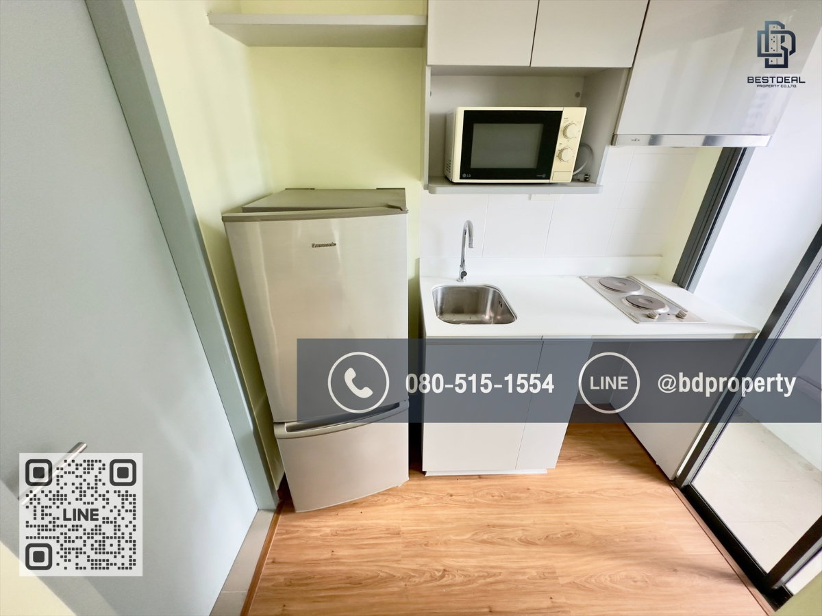 รูป Bestdeal ขายด่วน  Studio 22 sqm.ห้องใหม่ สวย พร้อมเฟอร์นิเจอร์ ขายเพียง 3.25 ล้านเท่านั้น  อยู่เองหรือ ดูลงทุนไม่ควรพลาด ใกล้MRT และ เซ็นทรัลพระราม 9  - รูปที่ 7/11