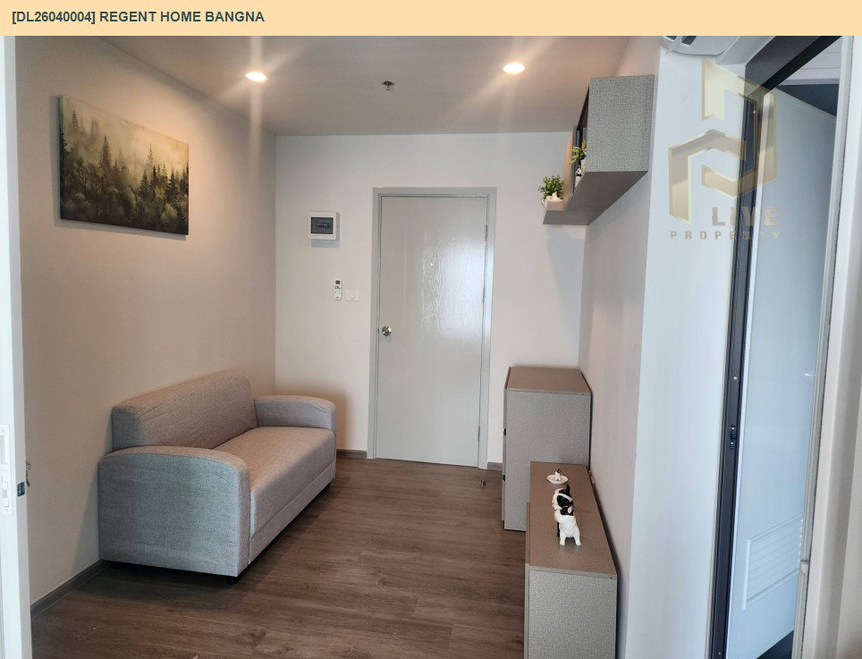 รูป DL26040003 ให้เช่าคอนโด รีเจ้นท์ โฮม วุฒากาศ (Regent Home Wutthakat) ใกล้ BTS วุฒากาศ พร้อมเข้าอยู่ โทรด่วน 0656133286 LineID @534wlwof - รูปที่ 6/9
