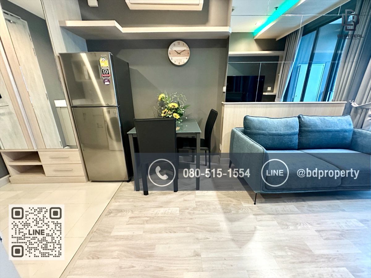 รูป Bestdeal ขายด่วน ห้องสวย บิวท์อินจัดเต็มเฟอร์ครบ 1Bedroom ขายเพียง 4.8 ล้านเท่านั้น  ใกล้MRT และ เซ็นทรัลพระราม 9 เพียง 80 ม. - รูปที่ 2/10