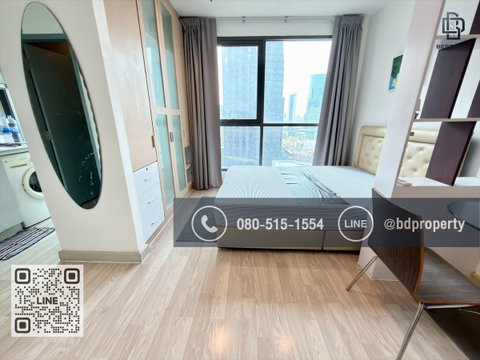 Bestdeal ขายด่วน  Studio 22 sqm.ห้องสวย เฟอร์ครบ ขายเพียง 2.99 ล้านเท่านั้น  ดูลงทุนไม่ควรพลาด ใกล้MRT และ เซ็นทรัลพระราม 9 เพียง 80 ม.