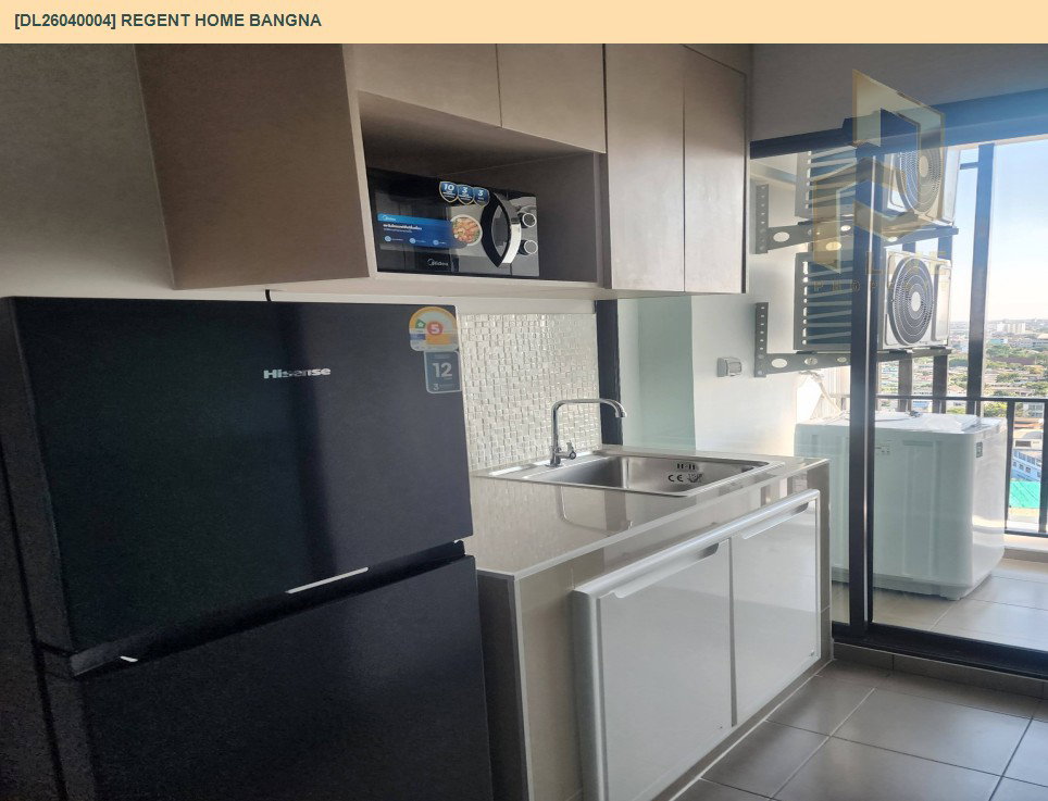 รูป DL26040003 ให้เช่าคอนโด รีเจ้นท์ โฮม วุฒากาศ (Regent Home Wutthakat) ใกล้ BTS วุฒากาศ พร้อมเข้าอยู่ โทรด่วน 0656133286 LineID @534wlwof - รูปที่ 4/9