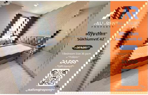รูปภาพ ⚡ Rare Unit Alert! Rhythm Sukhumvit 42 ใกล้ BTS เอกมัย/ทองหล่อ! 1 ห้องนอน 35.5 ตร.ม. ชั้น 6 พร้อมเข้าอยู่