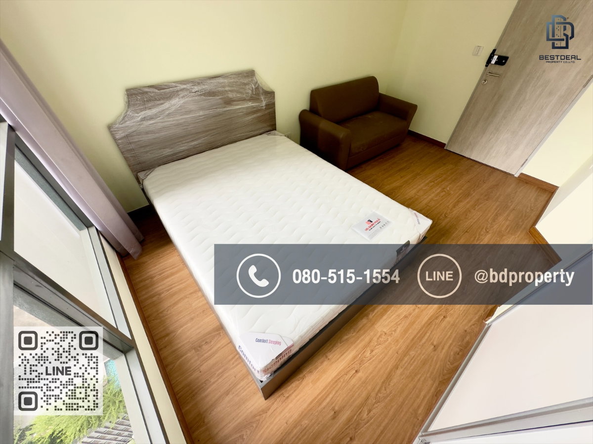 รูป Bestdeal ขายด่วน  Studio 22 sqm.ห้องใหม่ สวย พร้อมเฟอร์นิเจอร์ ขายเพียง 3.25 ล้านเท่านั้น  อยู่เองหรือ ดูลงทุนไม่ควรพลาด ใกล้MRT และ เซ็นทรัลพระราม 9  - รูปที่ 5/11