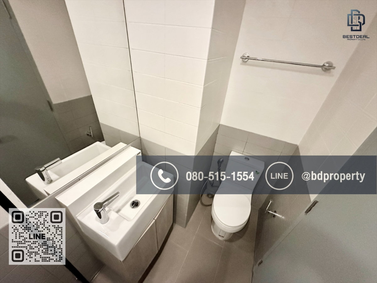 รูป Bestdeal ขายด่วน  Studio 22 sqm.ห้องใหม่ สวย พร้อมเฟอร์นิเจอร์ ขายเพียง 3.25 ล้านเท่านั้น  อยู่เองหรือ ดูลงทุนไม่ควรพลาด ใกล้MRT และ เซ็นทรัลพระราม 9  - รูปที่ 8/11