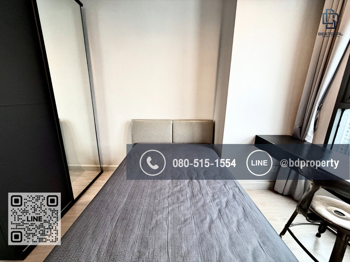 รูป Bestdeal ให้เช่าด่วน!!!ราคา 26,000/เดือน  2 ห้องนอน 55 sqm. เฟอร์นิเจอร์และเครื่องใช้ไฟฟ้าครบพร้อมเข้าอยู่ ใกล้MRT และ เซ็นทรัลพระราม 9 เพียง 80 ม. - รูปที่ 11/17