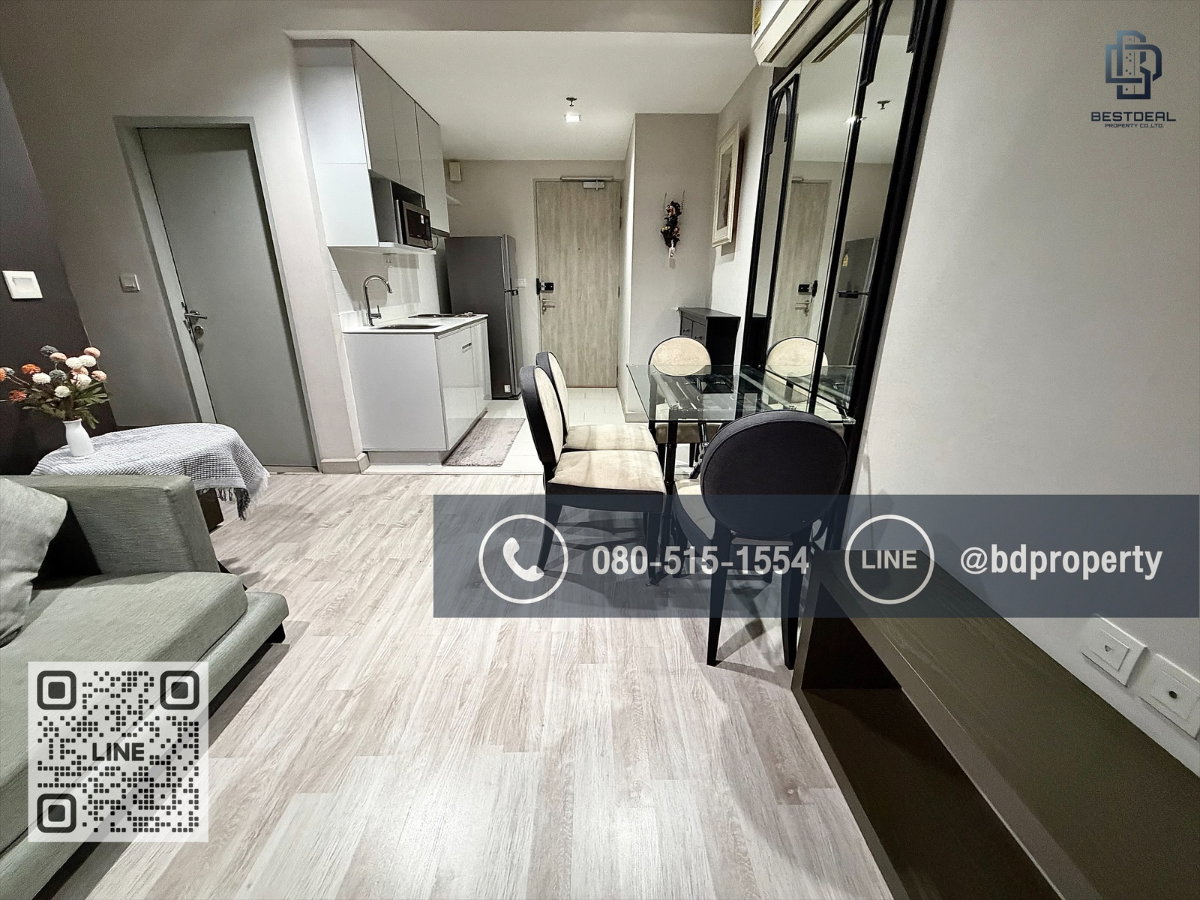 รูป Bestdeal ขายด่วน  2 ห้องนอน 55 ตร.ม.  พิเศษ 7.3 ล้านเท่านั้น ห้องสวย เฟอร์นิเจอร์และเครื่องใช้ไฟฟ้า “IDEO MOBI RAMA 9” ใกล้MRT และเซ็นทรัลพระราม 9  - รูปที่ 11/18
