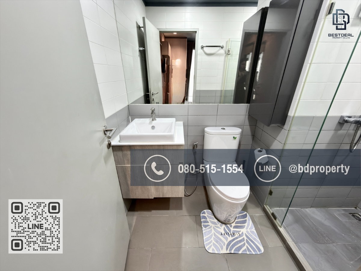 รูป Bestdeal ขายด่วน ห้องสวย เฟอร์ครบ 1Bedroom ขายเพียง 3.75 ล้านเท่านั้น**ต่ำกว่าตลาดและดีที่สุดในโซนพระราม 9 ใกล้MRT และ เซ็นทรัลพระราม 9 เพียง 80 ม. - รูปที่ 10/12