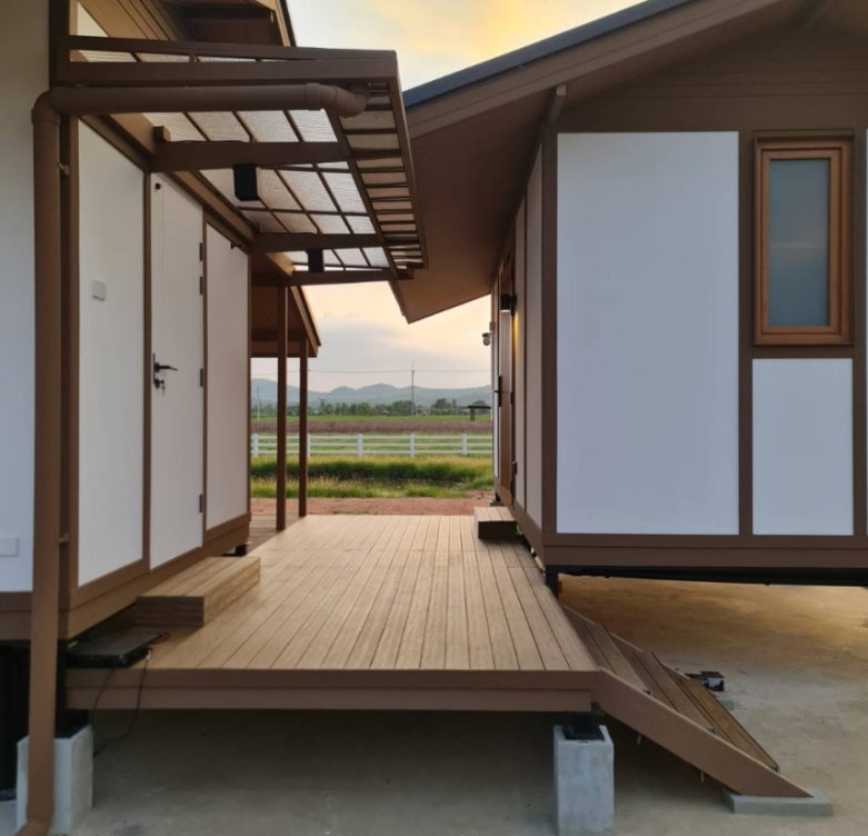 รูป ขายบ้านสำเร็จรูป บ้านโมดูลาร์ 1 ห้องนอน 2ห้องน้ำ ระเบียง รับสร้างทั่วประเทศ - รูปที่ 9/17