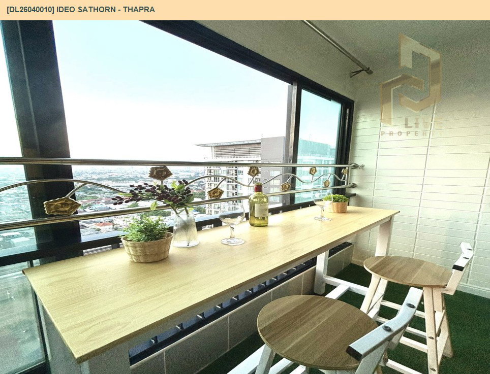 รูป DL26040010 ให้เช่าคอนโด ไอดีโอ สาทร - ท่าพระ (IDEO Sathorn - Thapra) ใกล้ BTS โพธิ์นิมิตร พร้อมเข้าอยู่ โทรด่วน 0614453194 LineID @162cjixi - รูปที่ 10/12