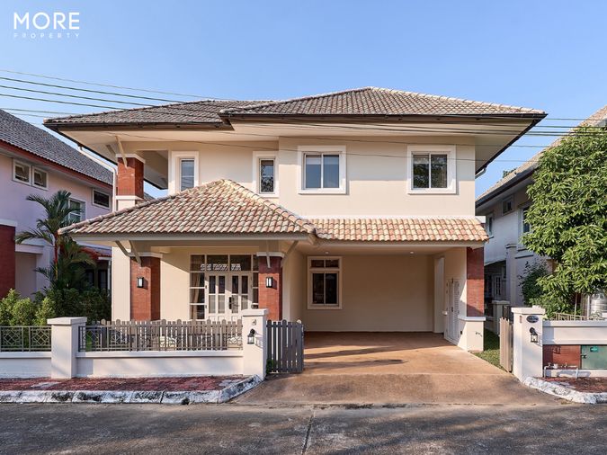 ขาย บ้านในโครงการ กุลพันธ์วิลล์ 10 – สารภี บ้านสวยสไตล์ทรอปิคอล พร้อมเข้าอยู่ (ID:749HS)