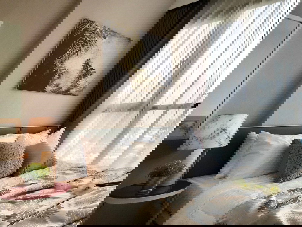 รูป Call : 087-789-4699 (เจ้าของขายเอง) คอนโด เดอะ เบส พาร์ค เวสต์ สุขุมวิท 77 ใกล้ BTS อ่อนนุช 29.57 ตารางเมตร 1 ห้องนอน ชั้น18 วิวสวย ตกแต่งครบ - รูปที่ 2/13