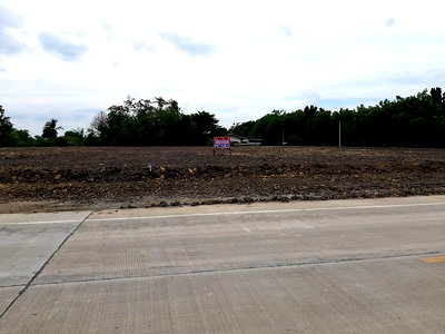 เช่าที่ดิน นนทบุรี : ให้เช่าที่ดินถมแล้ว 4 ไร่ ติดถนน อ.ไทรน้อย นนทบุรี ห่างตลาดน้ำไทรน้อย 5.6 กม. (สามารถแบ่งเช่าได้)