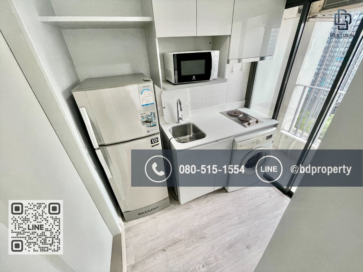 รูป Bestdeal ขายด่วน  Studio 22 sqm.ห้องสวย เฟอร์ครบ ขายเพียง 3.29 ล้าน**พร้อมจองต่อรองได้  ดูลงทุนไม่ควรพลาด ใกล้MRT และ เซ็นทรัลพระราม 9 เพียง 80 ม. - รูปที่ 7/11