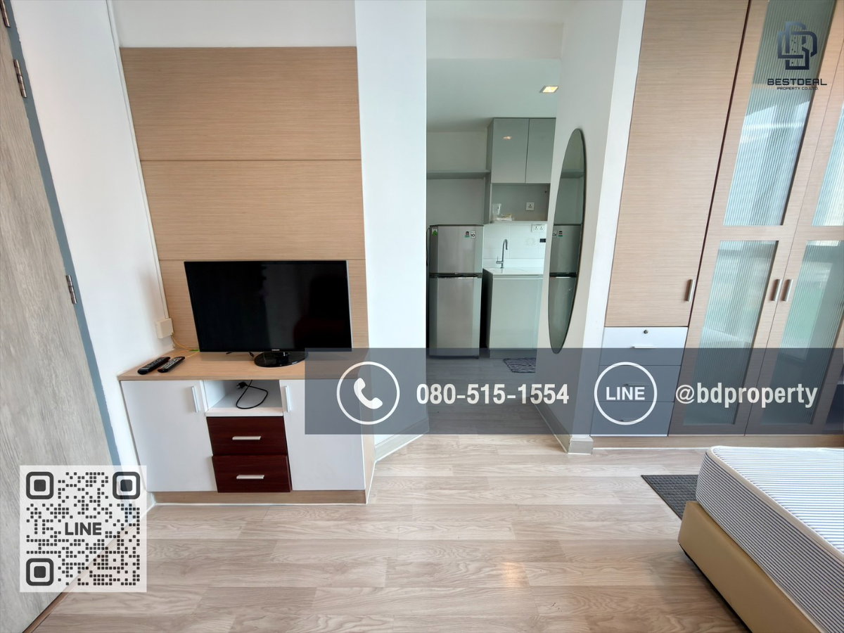 รูป Bestdeal ขายด่วน Studio 22 sqm.ห้องสวย เฟอร์ครบ ขายเพียง 2.99 ล้านเท่านั้น ดูลงทุนไม่ควรพลาด ใกล้MRT และ เซ็นทรัลพระราม 9 เพียง 80 ม. - รูปที่ 3/13