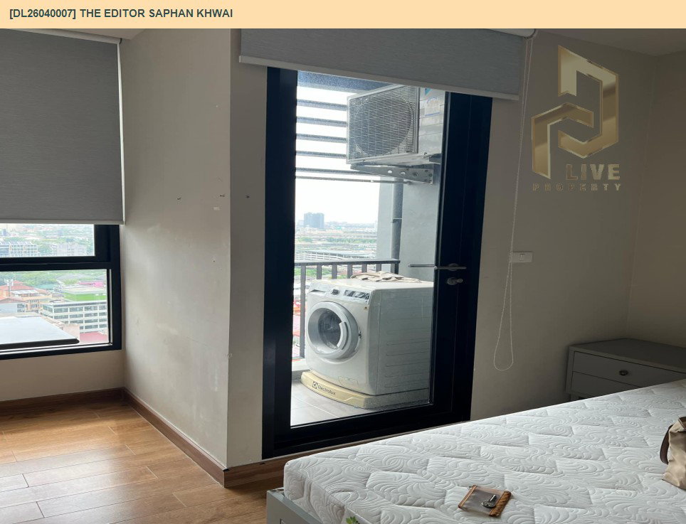 รูป DL26040007 ให้เช่าคอนโด ดิ เอดิเตอร์ สะพานควาย (The Editor Saphan Khwai) ใกล้ BTS สะพานควาย พร้อมเข้าอยู่ โทรด่วน 0800343450 LineID @655ebbvc - รูปที่ 6/11