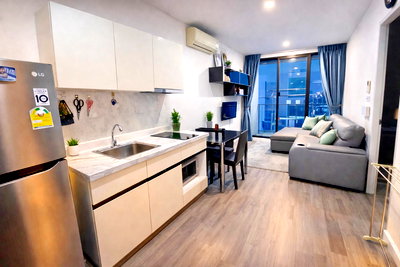 คอนโดให้เช่า : ให้เช่า The President Sukhumvit 81 (ติด BTS อ่อนนุช) มีเครื่องซักผ้า