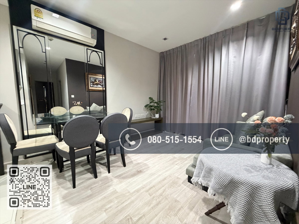 รูป Bestdeal ให้เช่าด่วน!!!ราคา 26,000/เดือน  2 ห้องนอน 55 sqm. เฟอร์นิเจอร์และเครื่องใช้ไฟฟ้าครบพร้อมเข้าอยู่ ใกล้MRT และ เซ็นทรัลพระราม 9 เพียง 80 ม. - รูปที่ 1/17