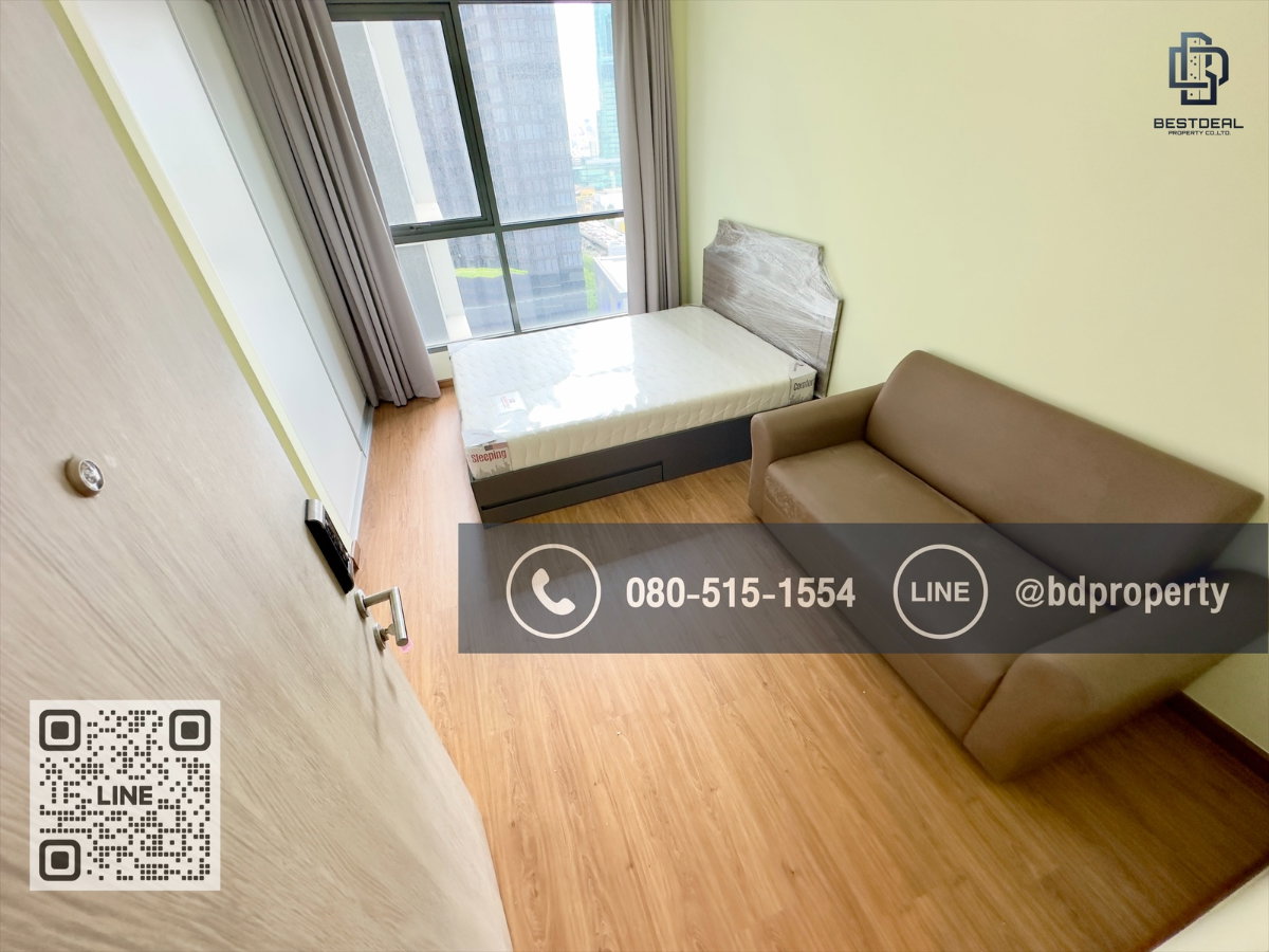 รูป Bestdeal ขายด่วน  Studio 22 sqm.ห้องใหม่ สวย พร้อมเฟอร์นิเจอร์ ขายเพียง 3.25 ล้านเท่านั้น  อยู่เองหรือ ดูลงทุนไม่ควรพลาด ใกล้MRT และ เซ็นทรัลพระราม 9  - รูปที่ 4/11
