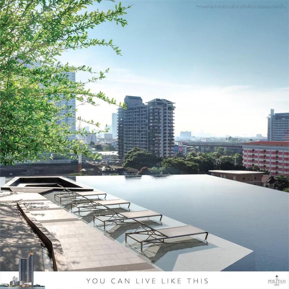 รูป ขายคอนโด The Politan Rive : เดอะ โพลิแทน รีฟ (วิวแม่น้ำ) (มีคนเช่าอยู่ประจำ)  ชั้น 18 ห้องขนาด  30.4 ตร.ม. ใกล้รถไฟฟ้าสายสีม่วง - รูปที่ 22/39
