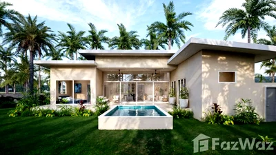 บ้านเดี่ยว เกาะสมุย สุราษฎร์ธานี : ขาย วิลล่า 3 ห้องนอน ในโครงการ สมุย ฮิลส์ไซด์ 5714898
