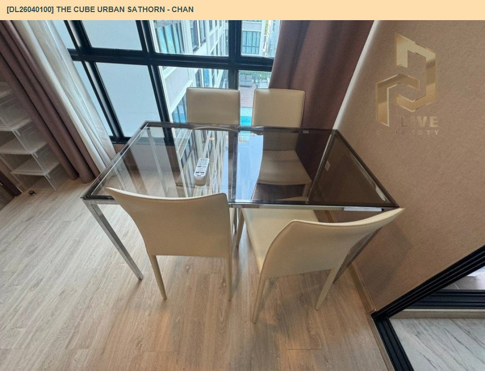 รูป DL26040100 ให้เช่าคอนโด เดอะคิวบ์ เออร์เบิน สาทร - จันทน์ (The CUBE Urban Sathorn - Chan) ใกล้ BTS สุรศักดิ์ พร้อมเข้าอยู่ โทรด่วน 0800343450 LineID @655ebbvc - รูปที่ 7/11