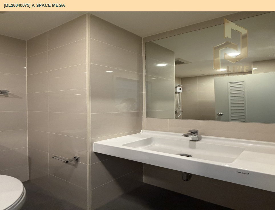 รูป DL26040075 ขายคอนโด เอ สเปซ เมกา (A space mega) ใกล้ - พร้อมเข้าอยู่ โทรด่วน 0842740999 LineID @523dslwi - รูปที่ 8/9